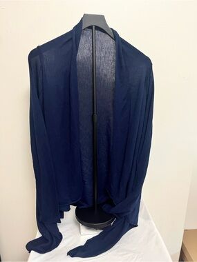 H&M Navy Open-Front Knit Cardigan